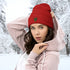 Giraffe Embroidered Cuffed Beanie-Unisex
